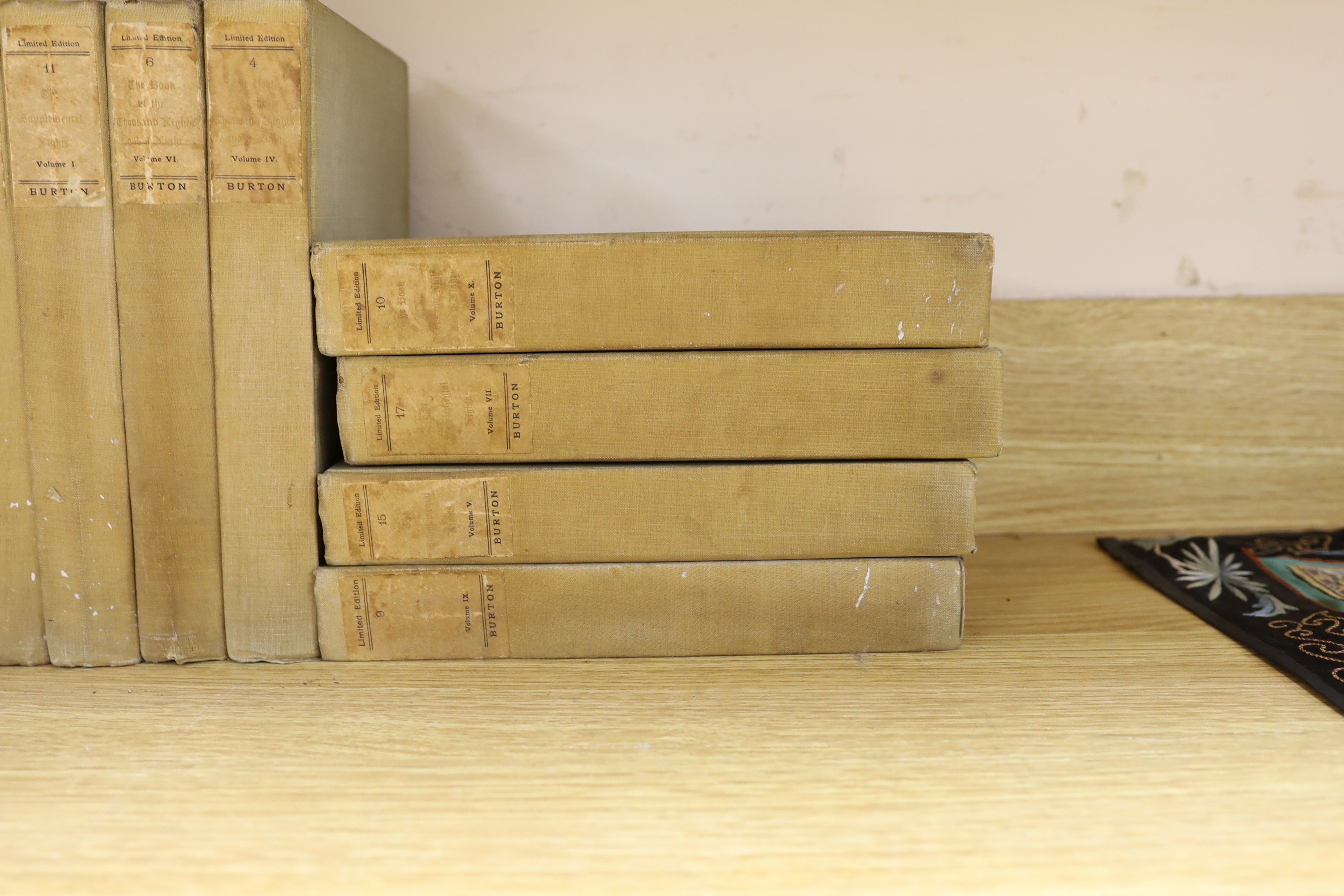 Books: 17 volumes The Book of the Thousand Nights and periodicals